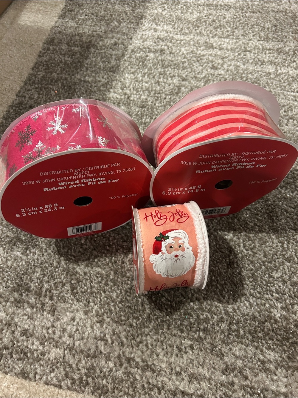Holiday Ribbon 143 ft total